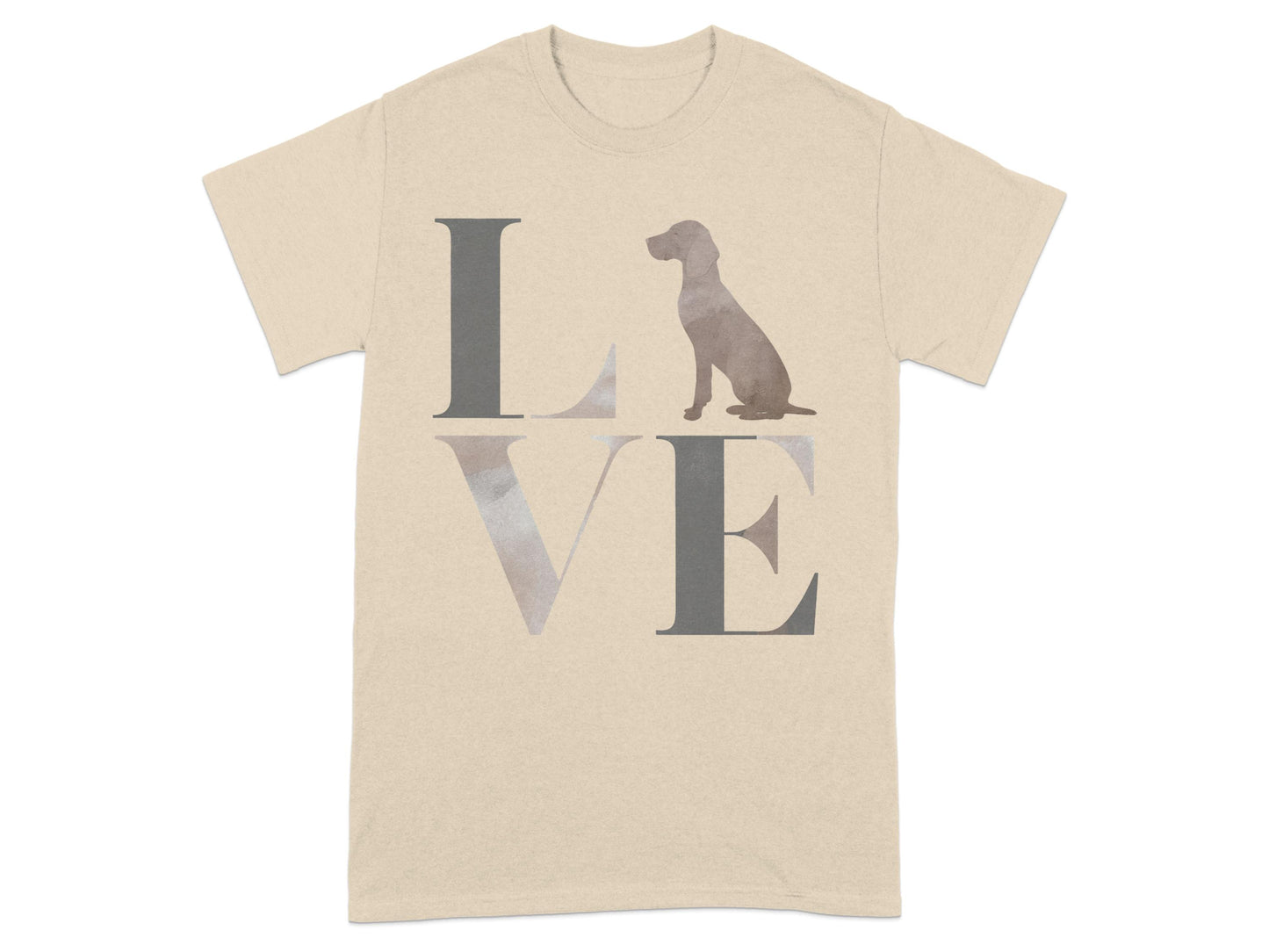 Love Design with Dog Silhouette Graphic Shirt product type