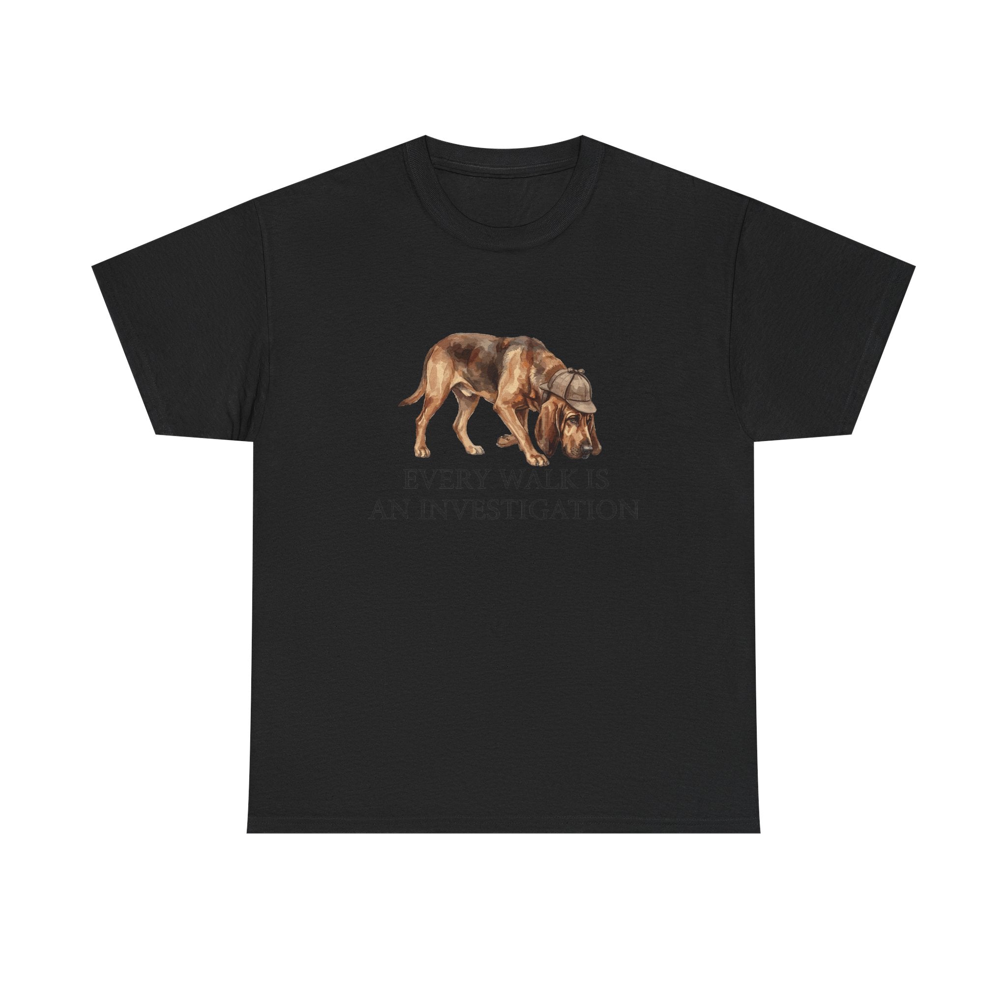Every Walk Is An Investigation Sniffing Bloodhound T-Shirt