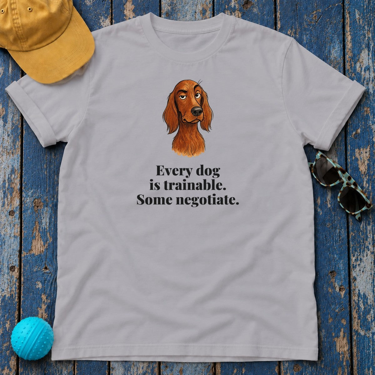 Irish Setter Some Negotiate Tee in Athletic Heather