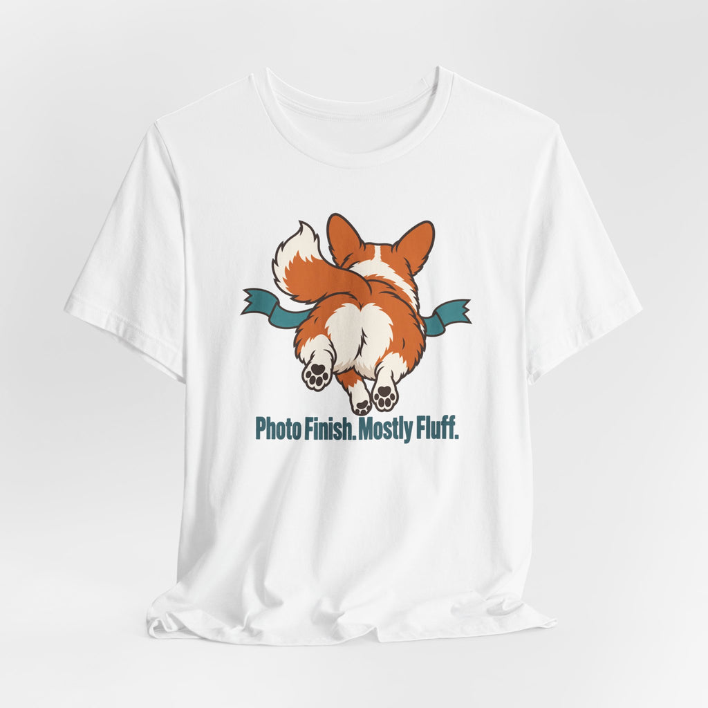 Photo Finish Mostly Fluff Corgi T-Shirt