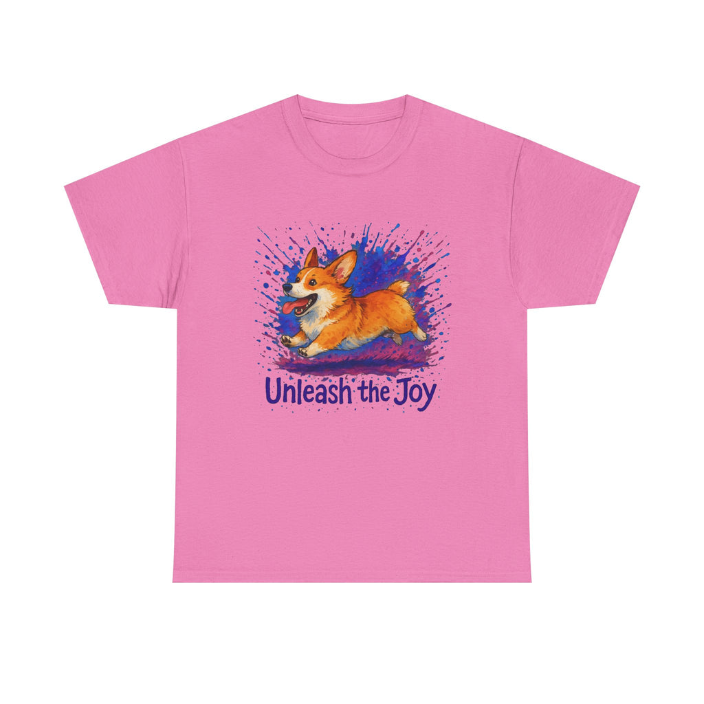 Unleash the Joy Playful Corgi Illustration T-Shirts