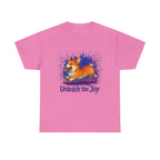 Unleash the Joy Playful Corgi Illustration T-Shirts