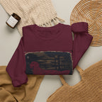 Golden Retriever Woodcut Style Graphic Print Sweatshirt