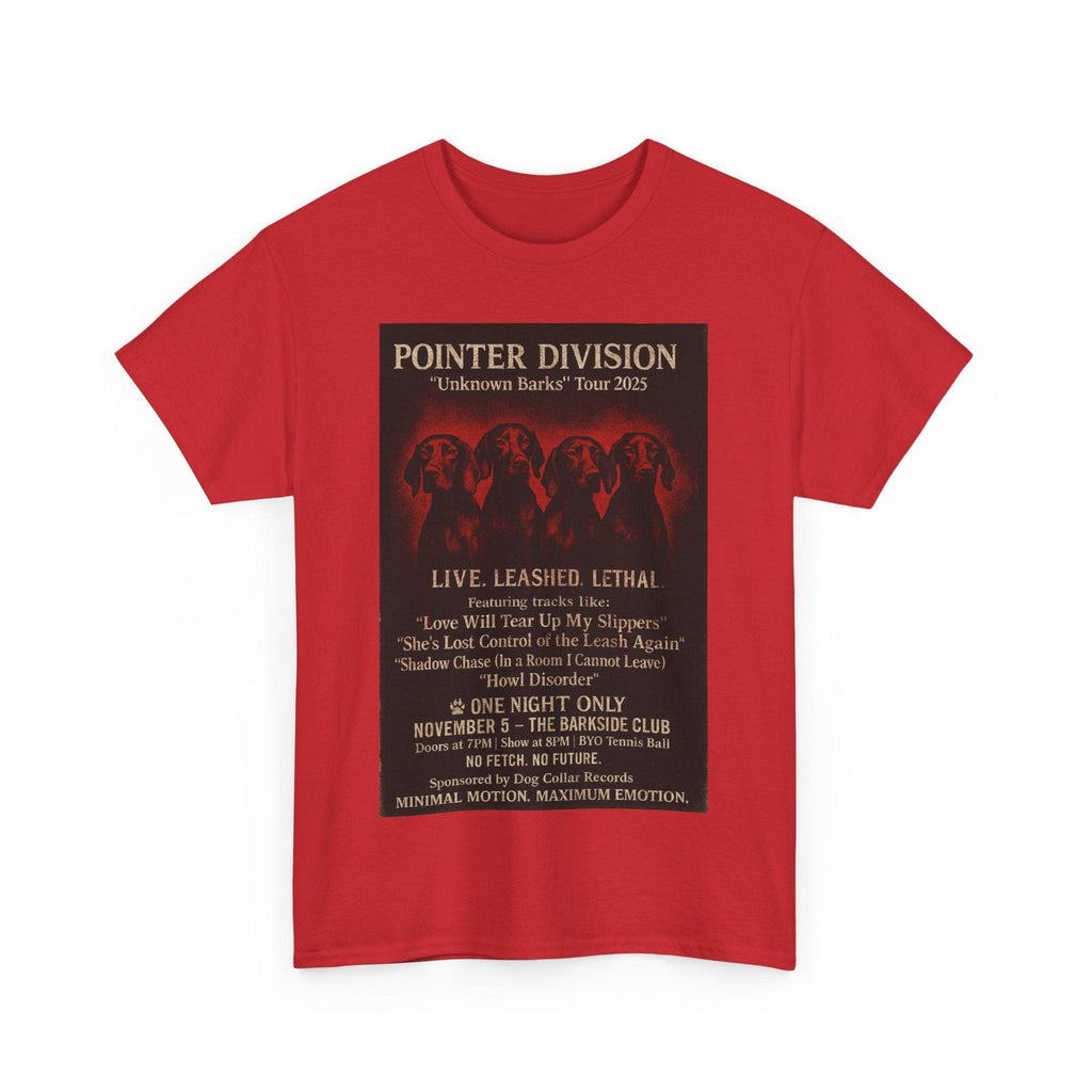 "Pointer Division" Vizsla Spoor Punk Concert Tee T-Shirt