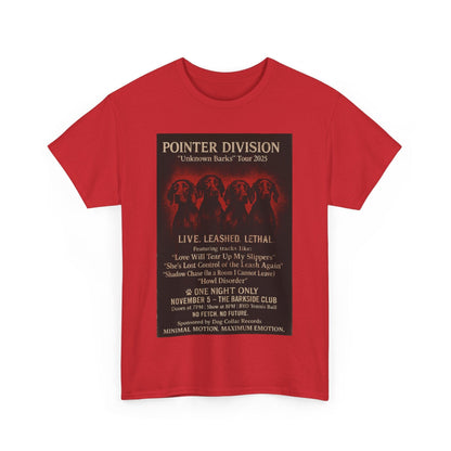 "Pointer Division" Vizsla Spoor Punk Concert Tee T-Shirt