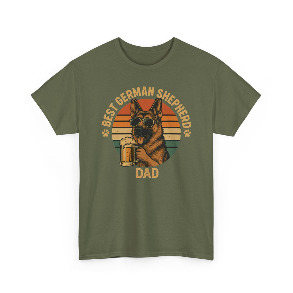 Best German Shepherd Dad Beer Lover Gift Funny T-Shirt