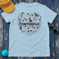 The Pointerholic GSP Heart T-Shirt in Light Blue