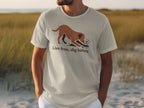 Live Free Dig Holes Dog Lover Men's T-shirt