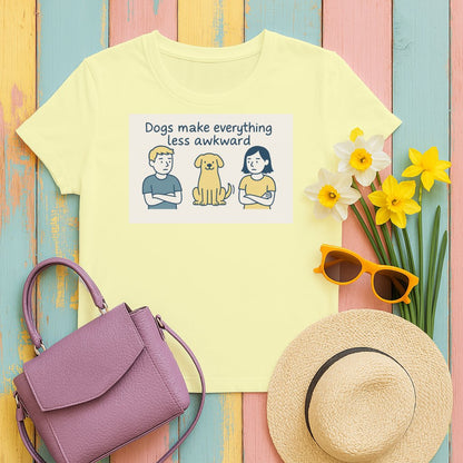 Dogs Make Everything Less Awkward T-Shirt product type