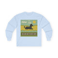 Dog Days Are the Best Days Poodle Long Sleeve Tee in Light Blue