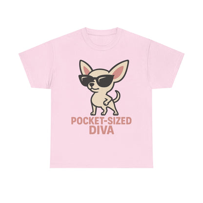 Chihuahua Pocket Sized Diva Tee