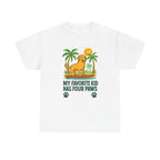 My Favorite Kid Has Four Paws Smiling Golden Retriever T-Shirt