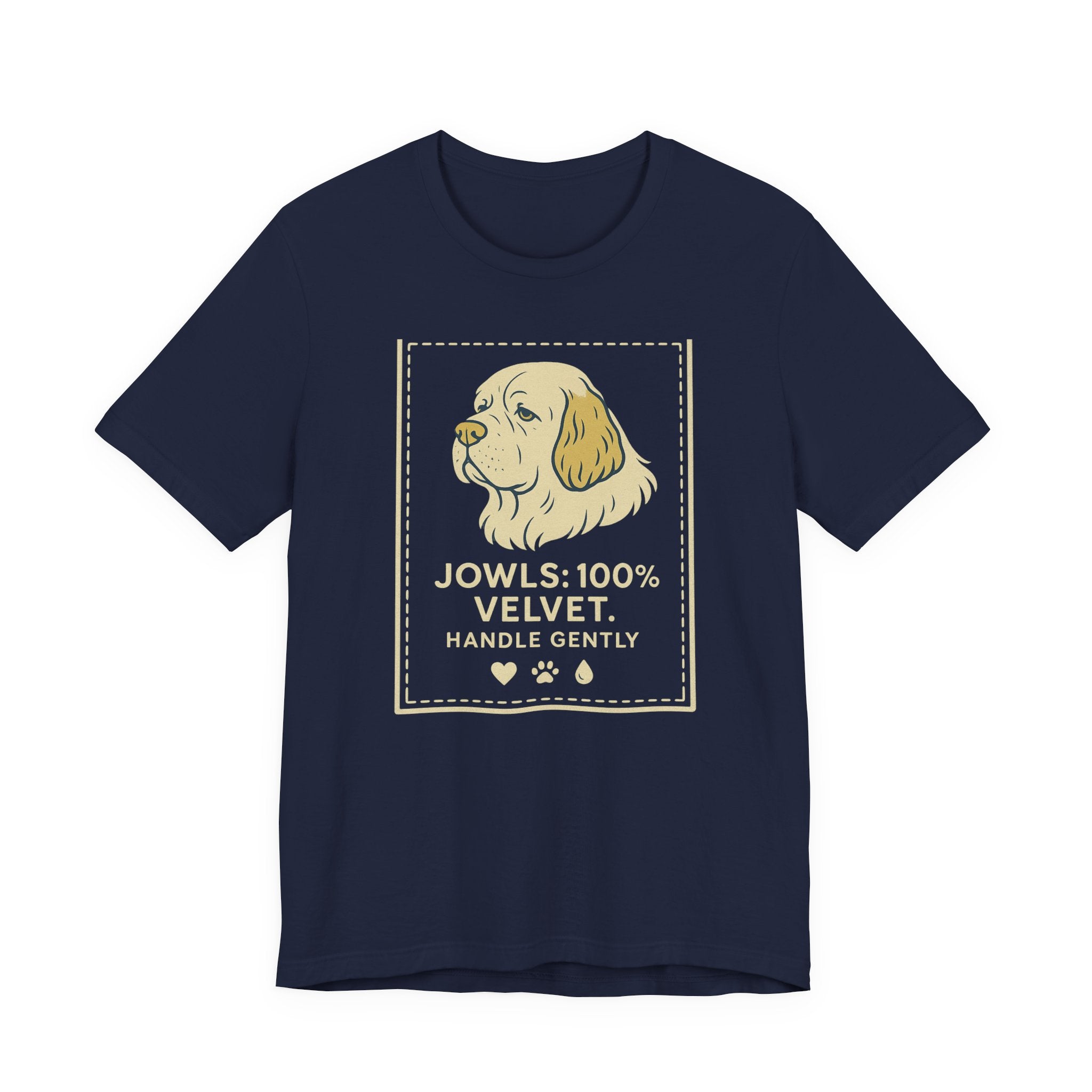 Clumber Jowls 100% Velvet Tee