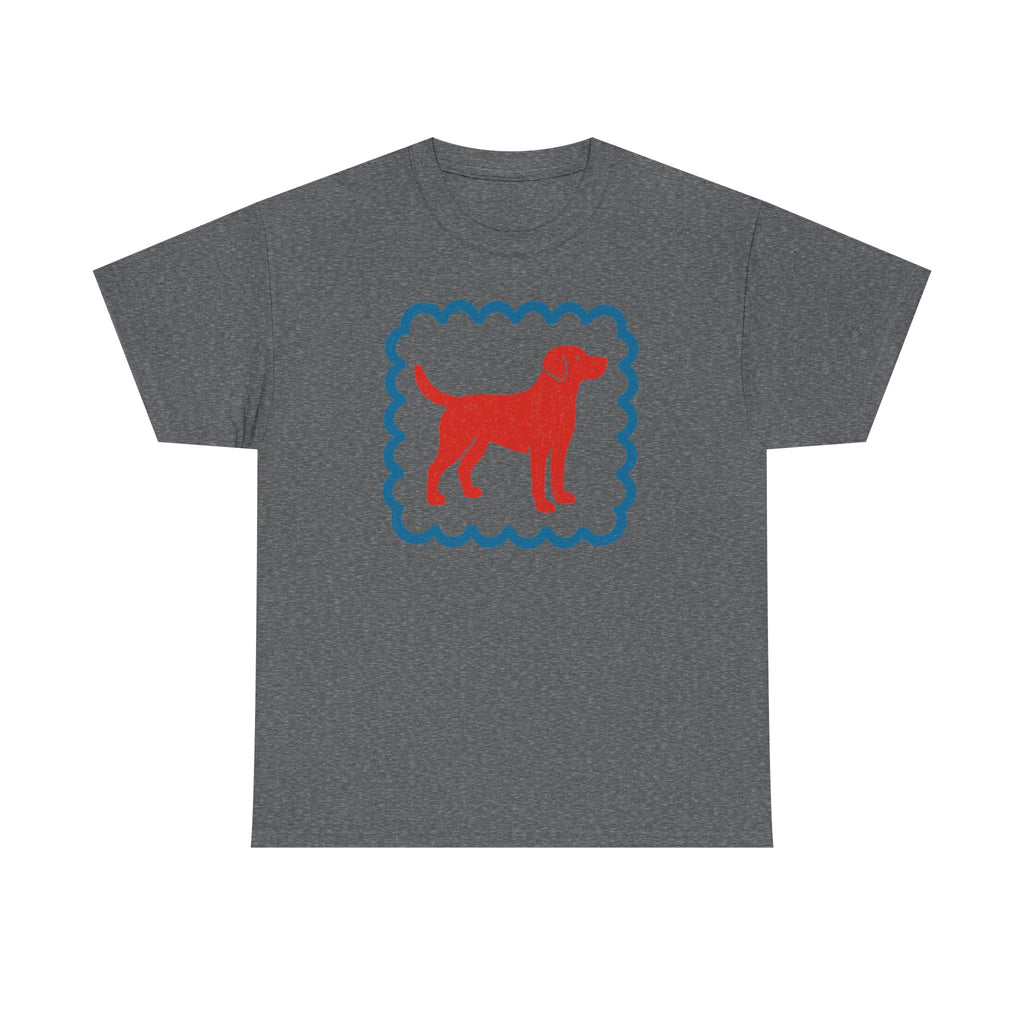 Cute Labrador Retriever Drawing With Border Style Frame Artistic T-Shirt