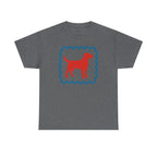 Cute Labrador Retriever Drawing With Border Style Frame Artistic T-Shirt