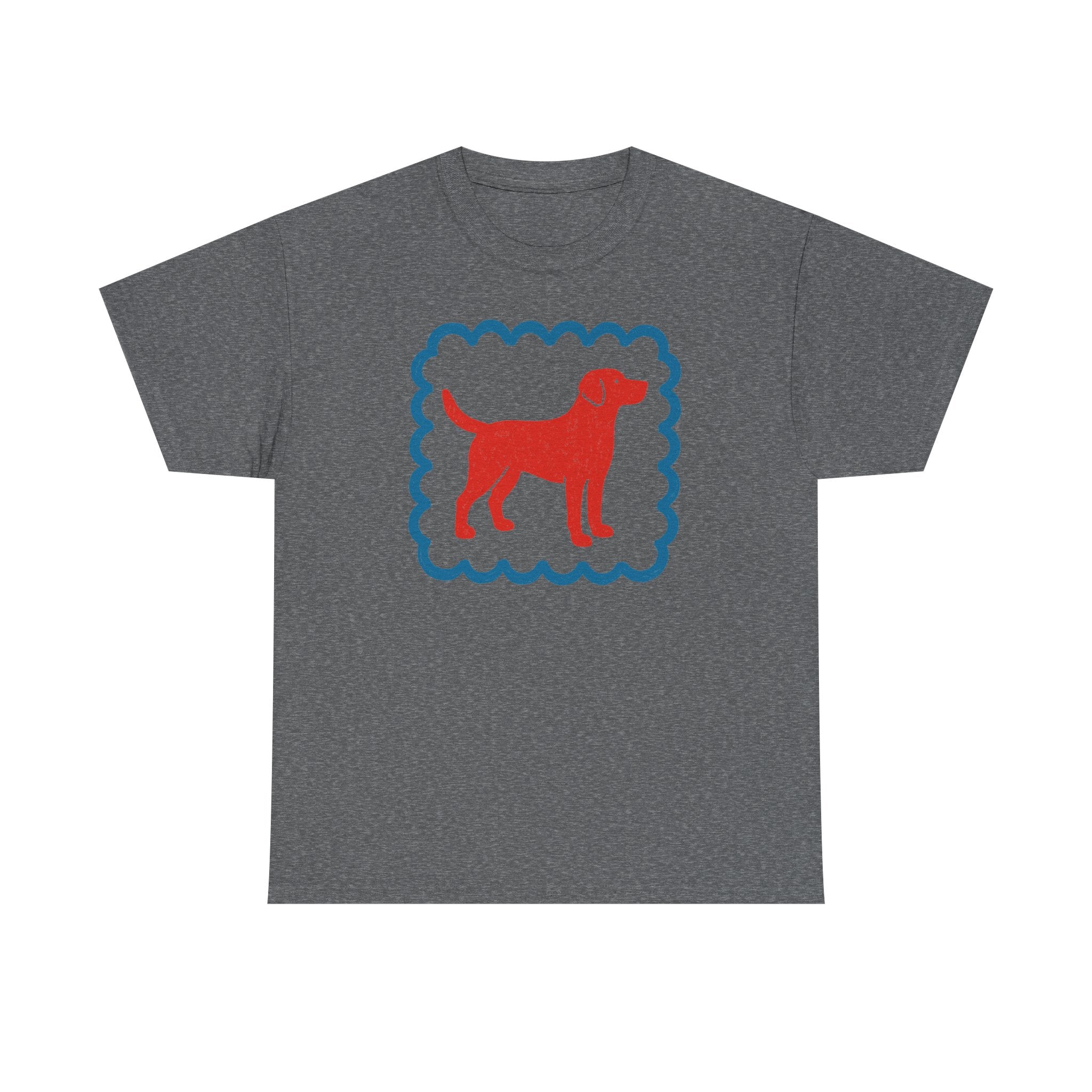 Cute Labrador Retriever Drawing With Border Style Frame Artistic T-Shirt
