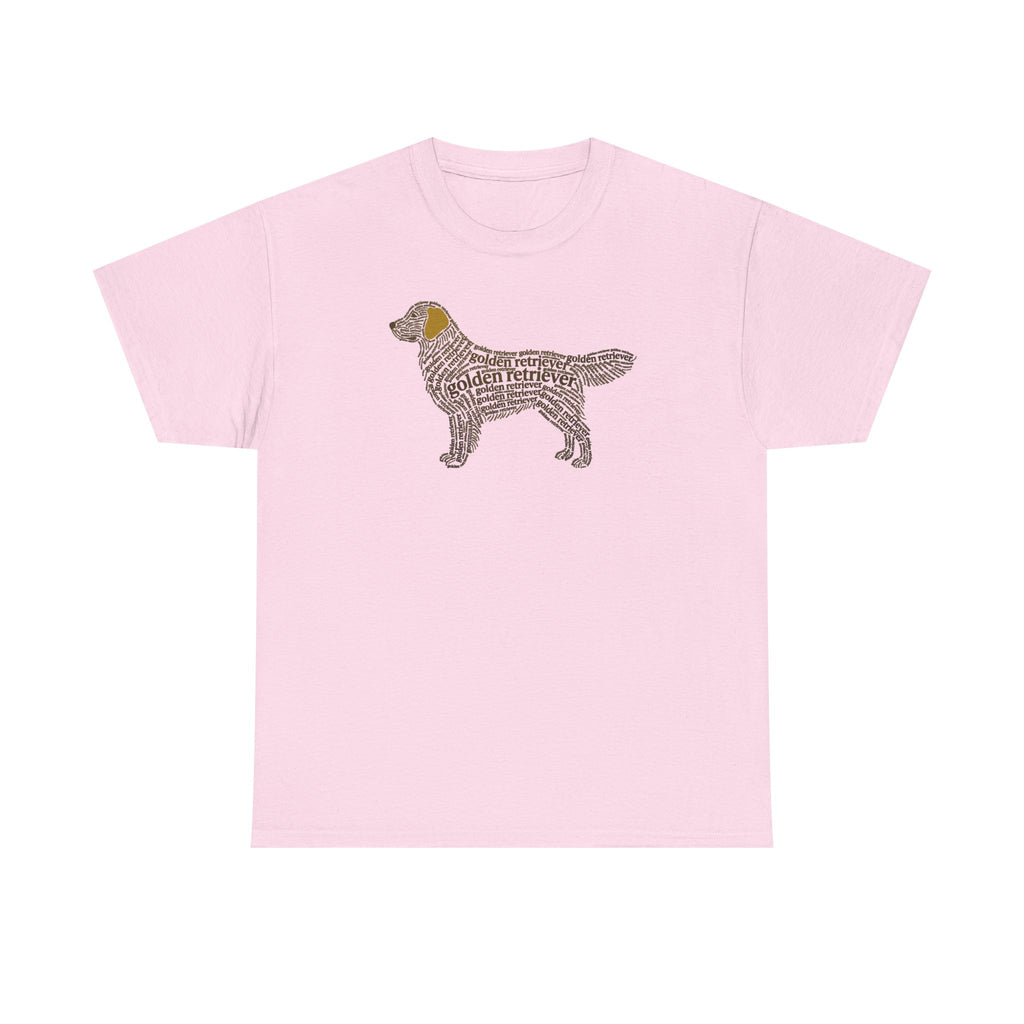 Golden Retriever Typographic Art T-Shirt