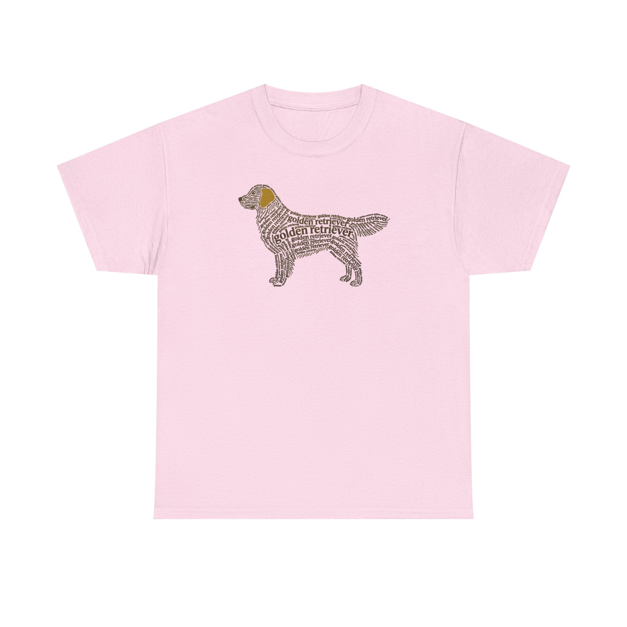 Golden Retriever Typographic Art T-Shirt