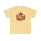 Pumpkin Full of Cute Sleeping Puppies Autumn Vibes T-Shirt