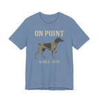 German Shorthaired Pointer On Point Blueprint Tee