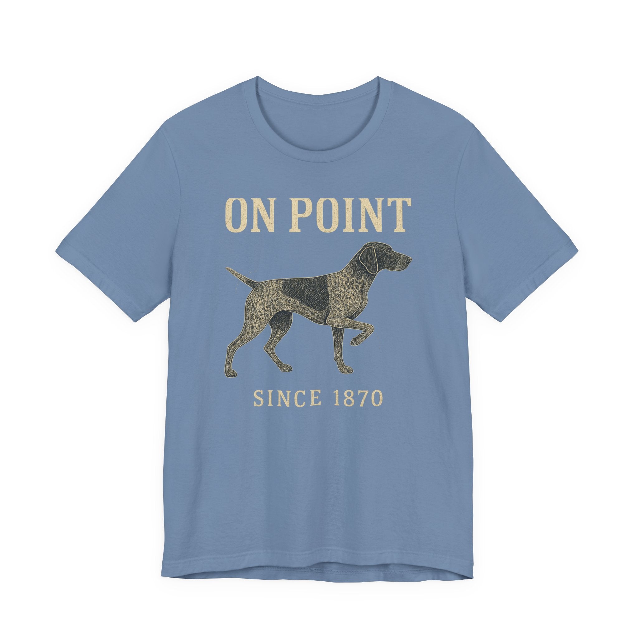 German Shorthaired Pointer On Point Blueprint Tee