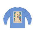 Endless Hunger Yellow Lab Long Sleeve Tee in Carolina Blue