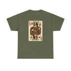 King Of Hearts French Bulldog Playing Card Funny Unique Design T-Shirt