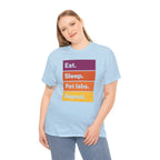 Eat Sleep Pet Labs Repeat Colorblock Text