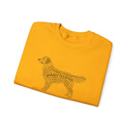 Golden Retriever Typographic Art Sweatshirt