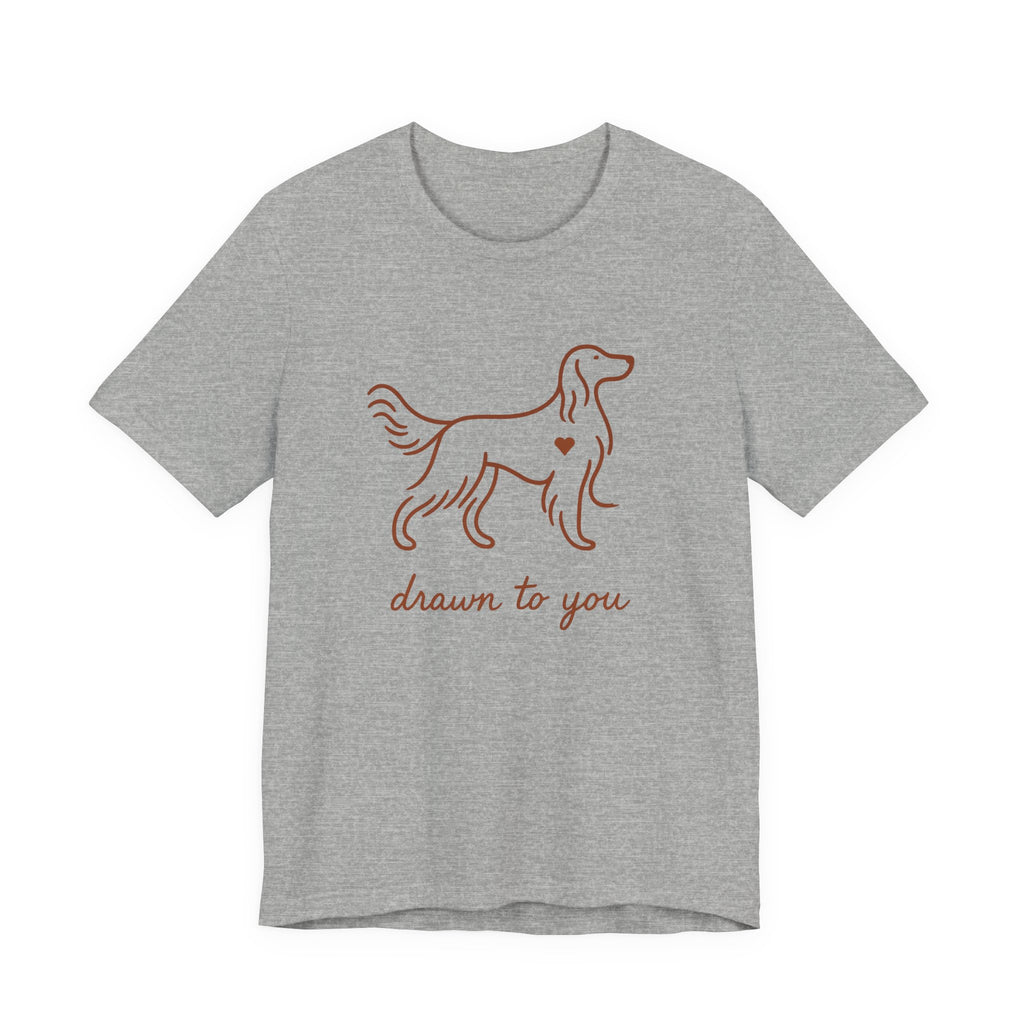 Irish Setter Drawn to You Line Art Tee
