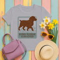 Boykin Spaniel Every Puddle Surveyed T-shirt in Athletic Heather