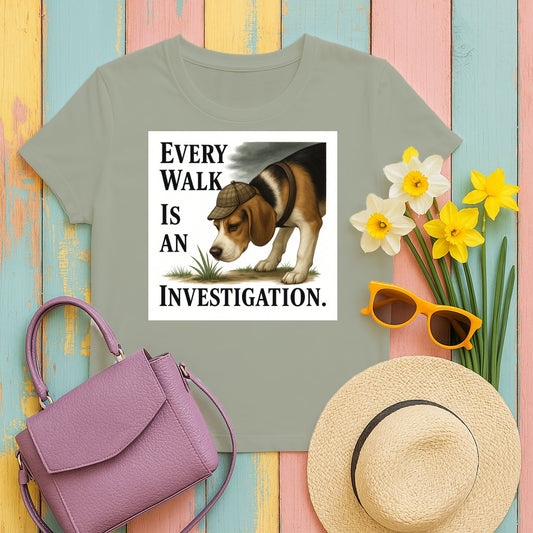 Every Walk Is An Investigation Cute Dog Shirt product