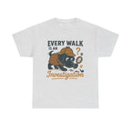 Black Lab "Every Walk is an Investigation" Cartoon Tee