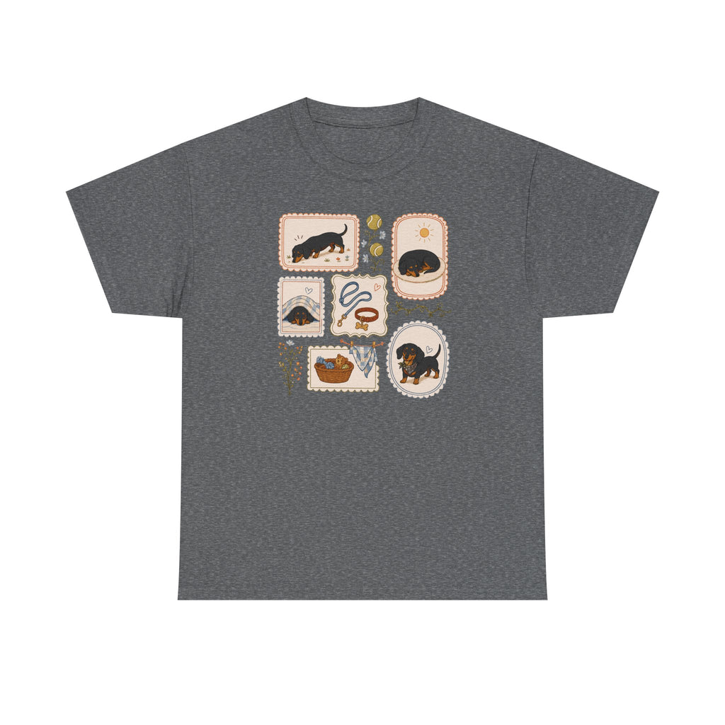 Whimsical Dachshund Life t-shirt, view 5