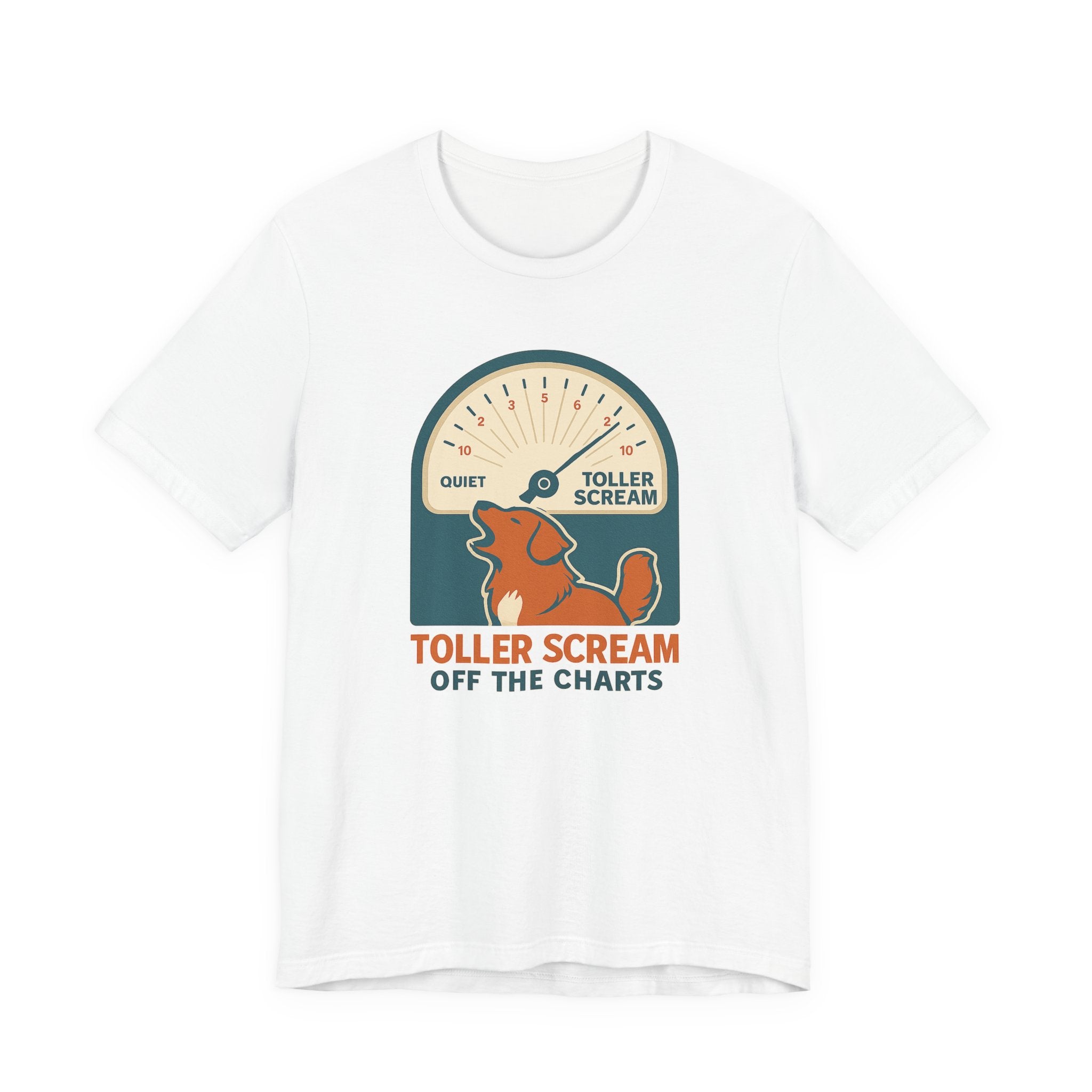 Nova Scotia Duck Tolling Retriever Scream Decibel Meter Tee
