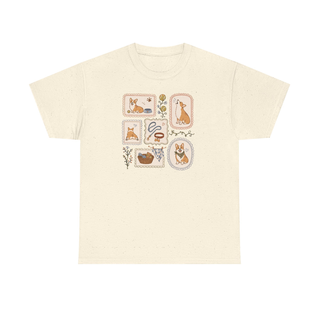 Cozy Corgi Vignettes T-Shirt