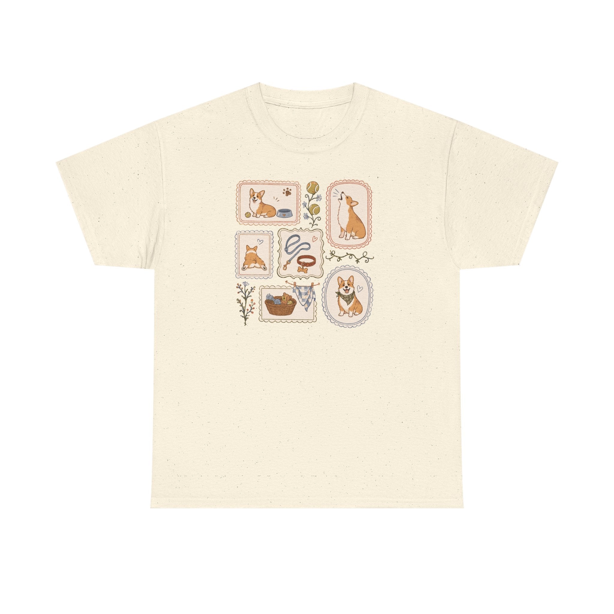 Cozy Corgi Vignettes T-Shirt