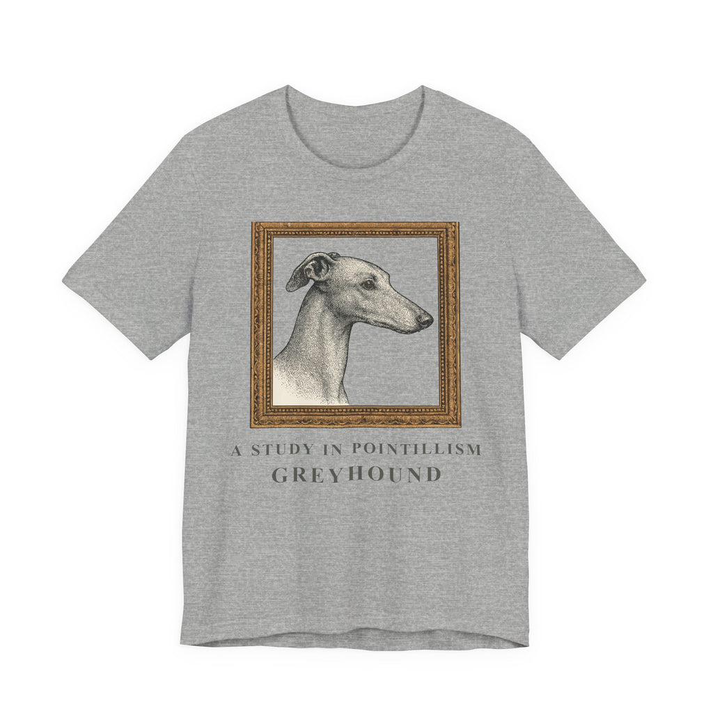 Greyhound A Study in Pointillism Tee