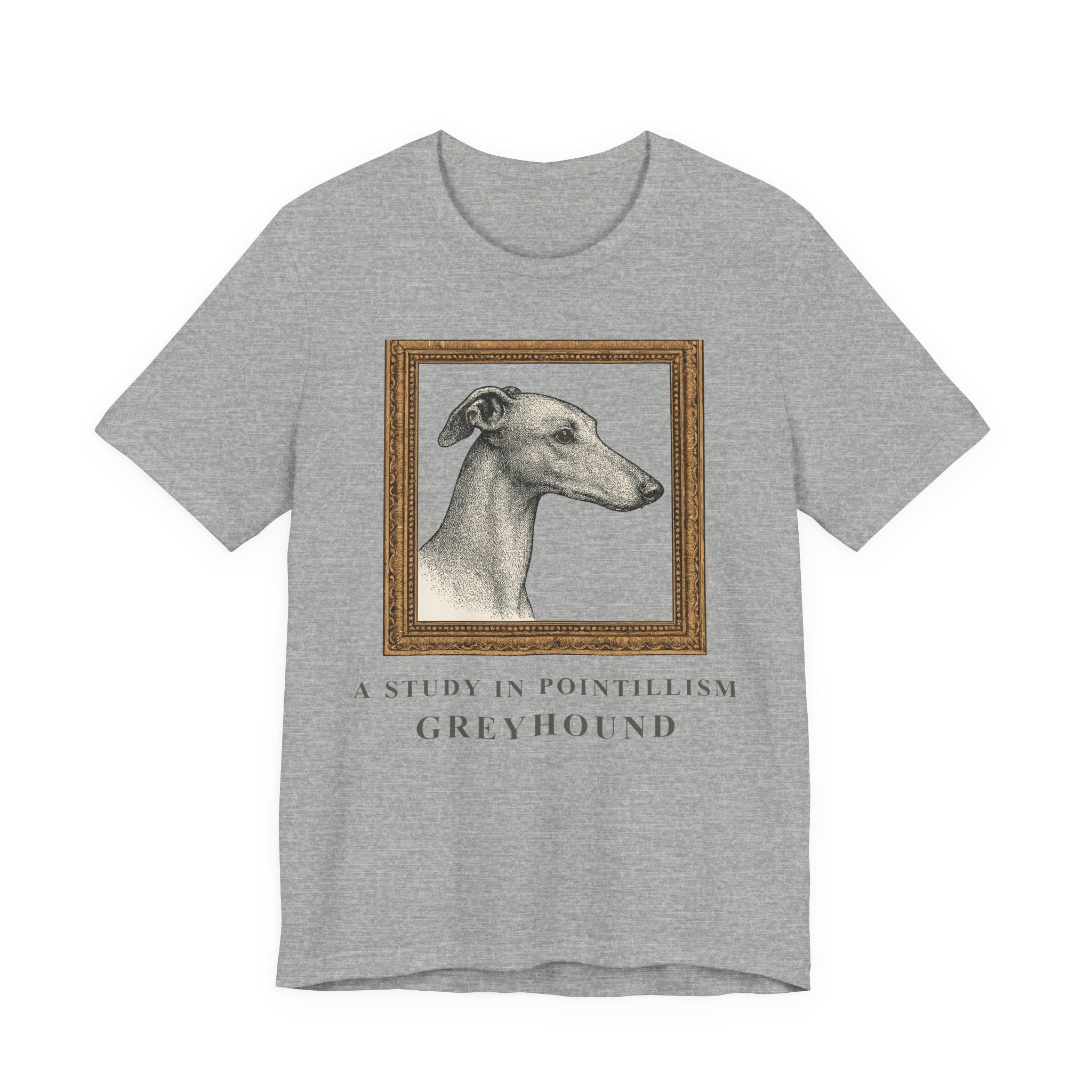 Greyhound A Study in Pointillism Tee
