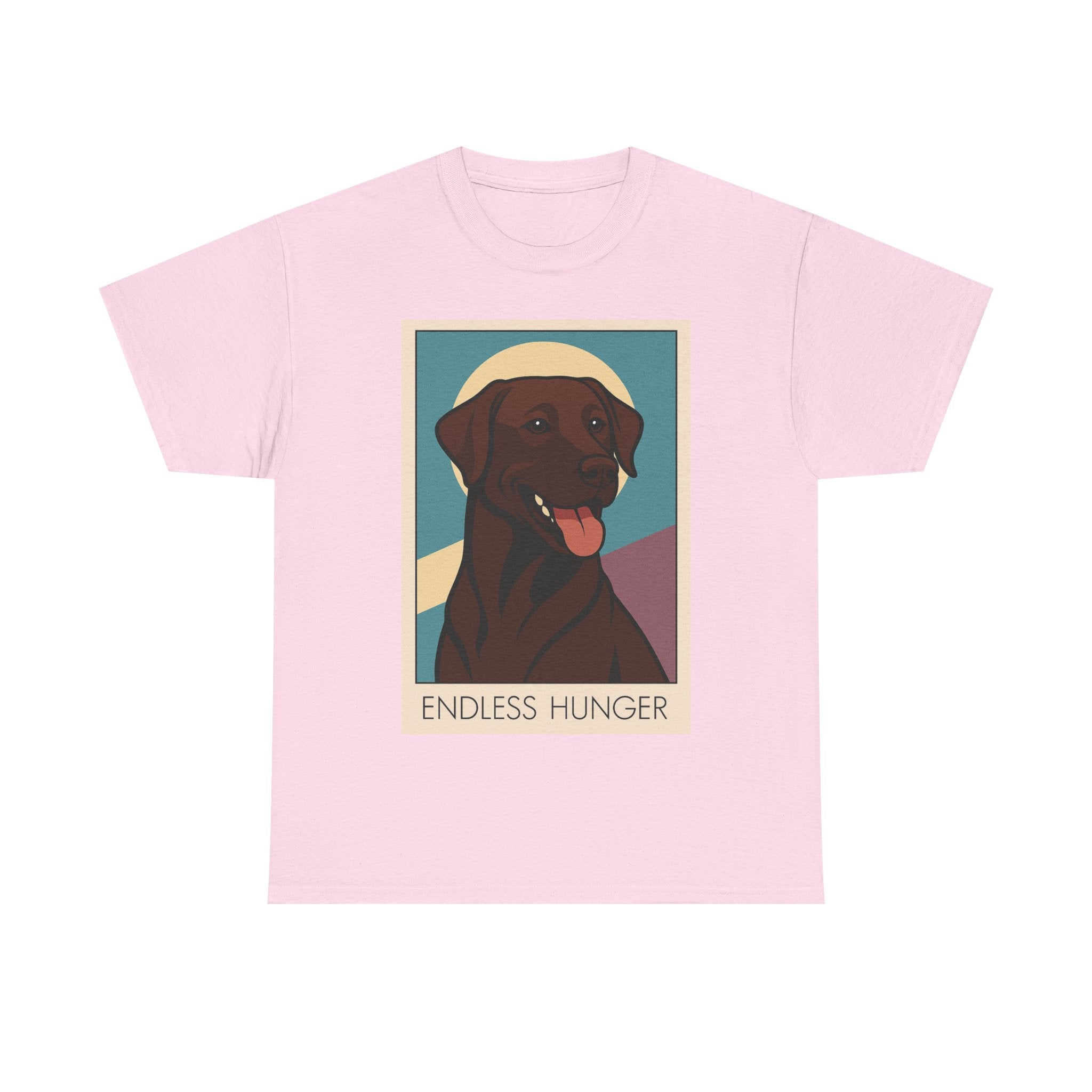 Vintage Labrador Retriever Tee - Endless Hunger Light Pink T-Shirt