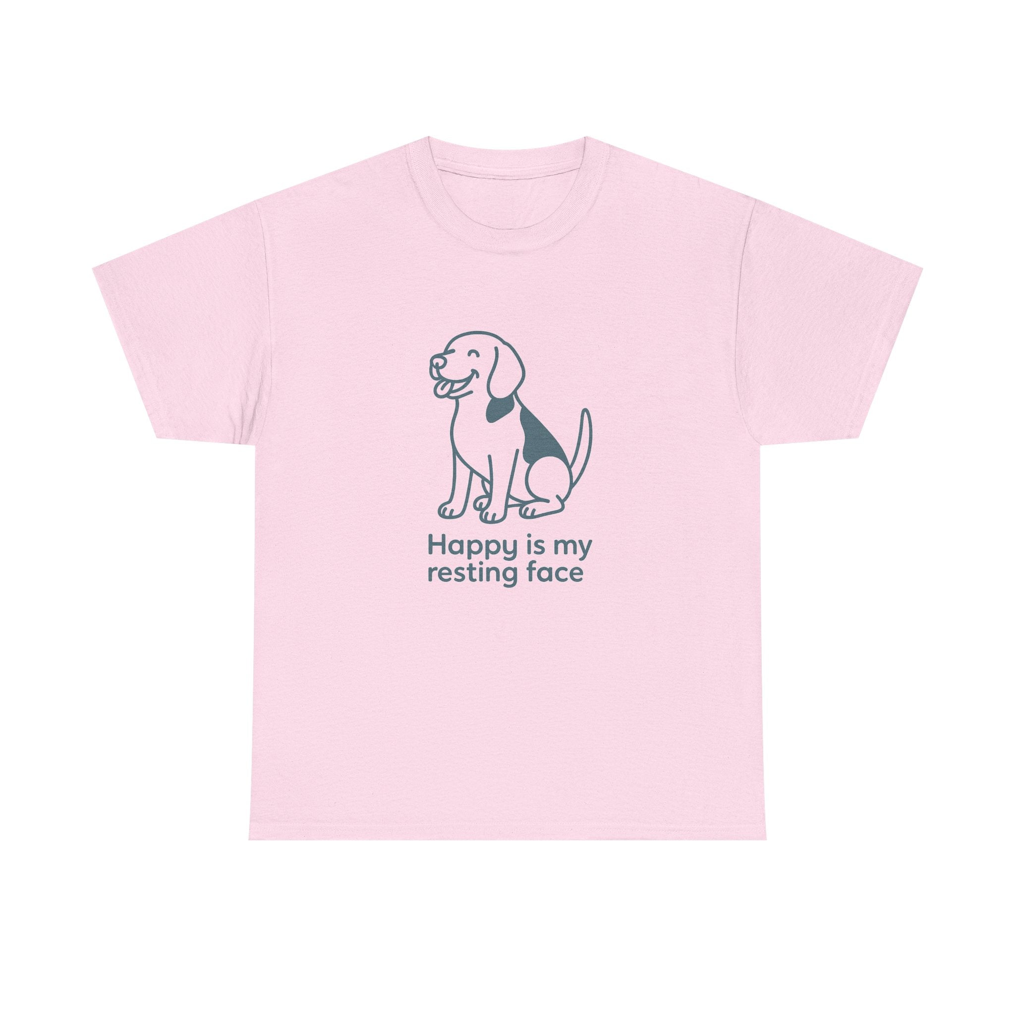 Happy Is My Resting Face - Funny Beagle Tee