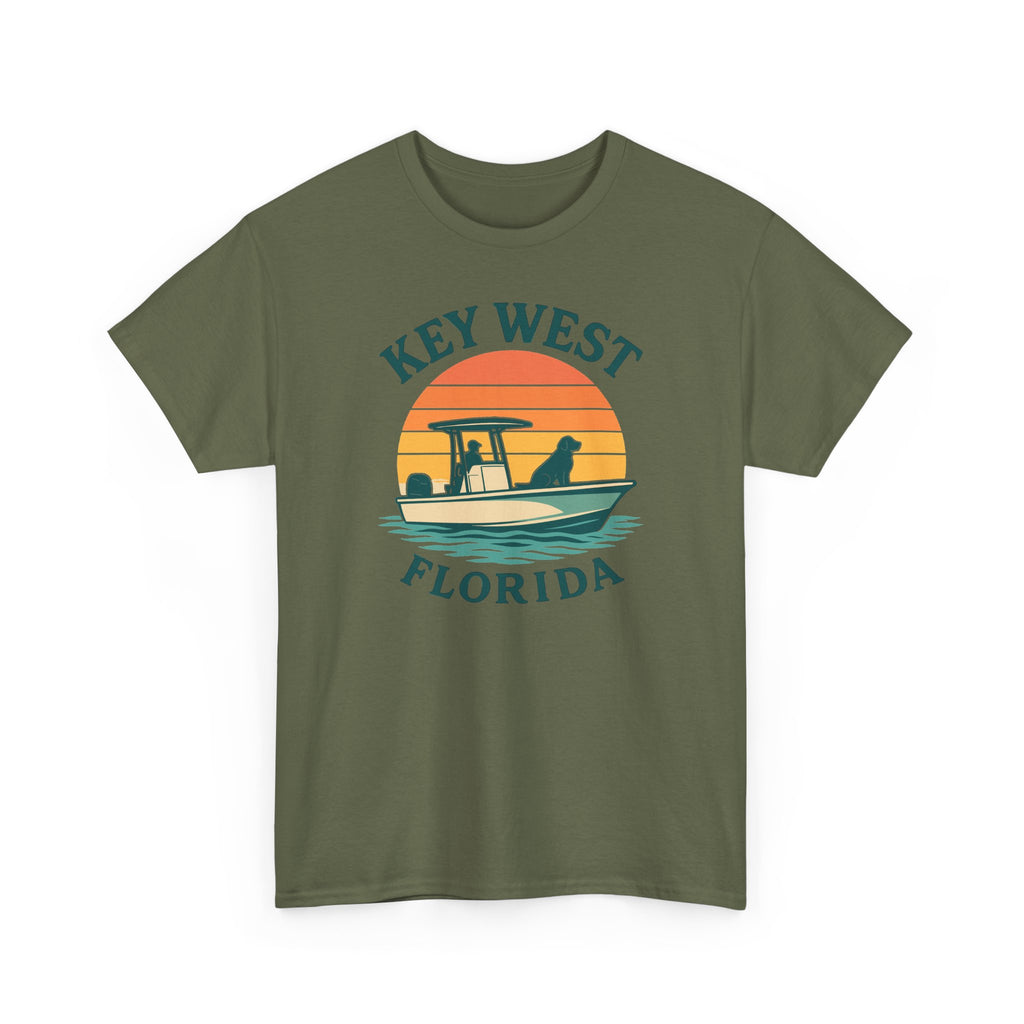 Key West Florida Retro Golden Retriever T-Shirt