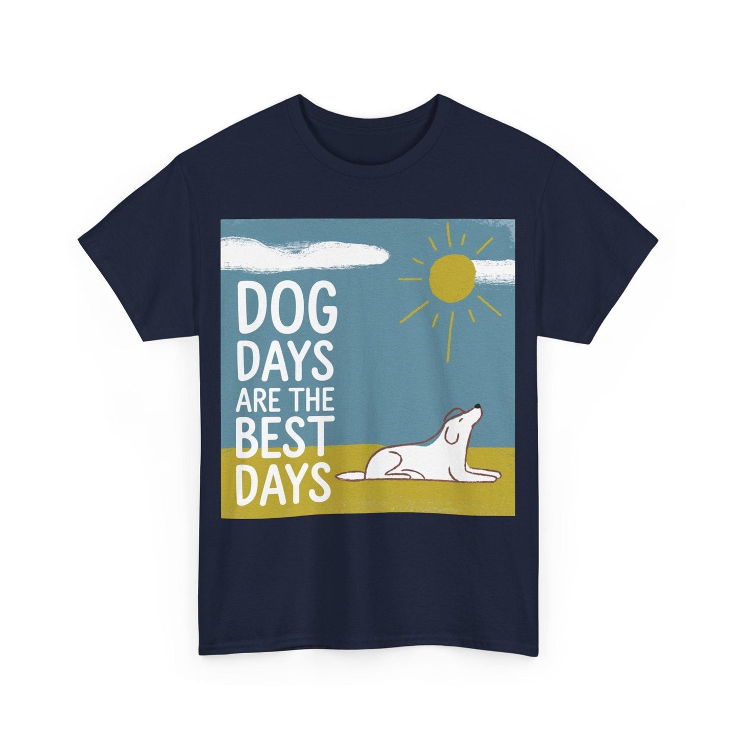 Dog Days Unisex Tee, Casual Summer Shirt, Pet Lover Gift, Beach Day Wear, Dog Enthusiasts Apparel T-Shirt