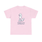 Happy Is My Resting Face - Funny Poodle Tee