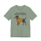Doberman Looks Ferocious But Needs a Sweater Tee