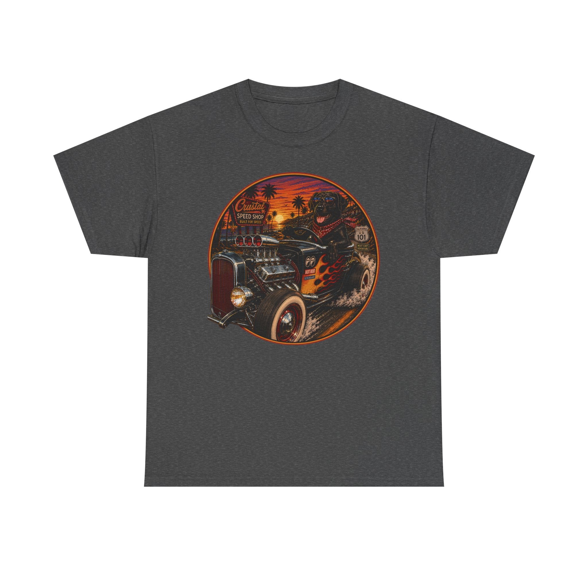 Hot Rod Labrador Retriever t-shirt, view 3