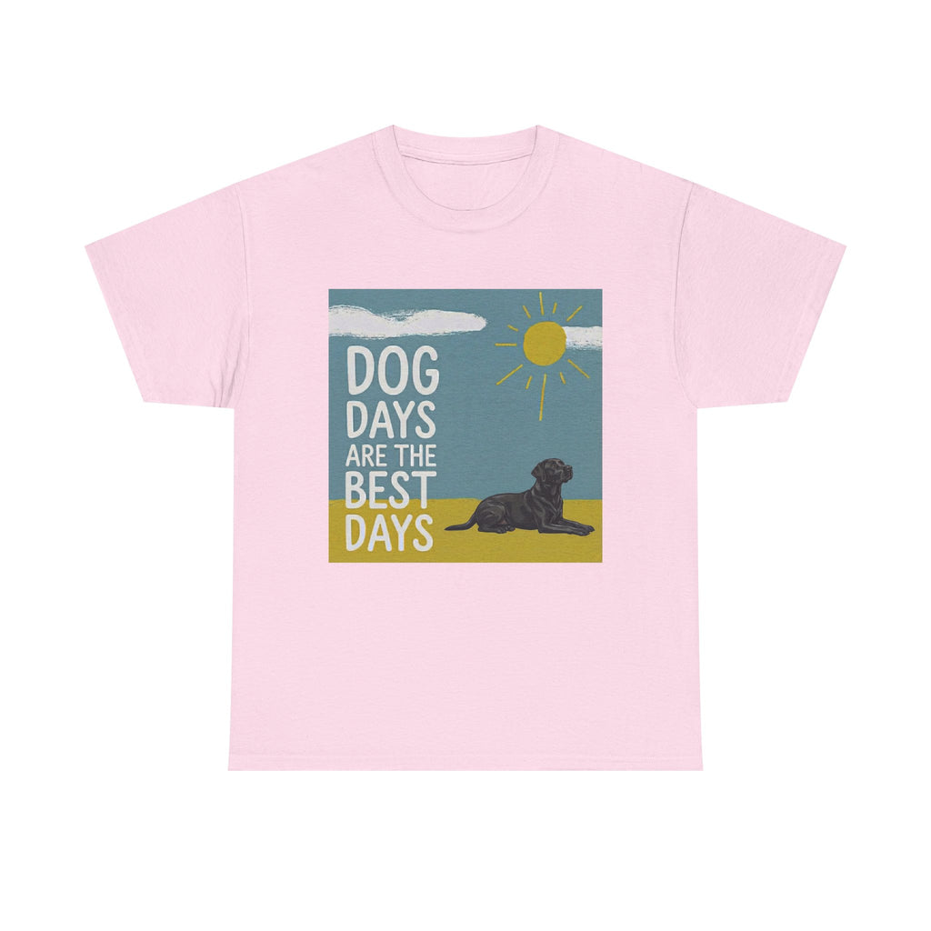 Dog Days Are The Best Days Black Labrador Retriever Art T-Shirt
