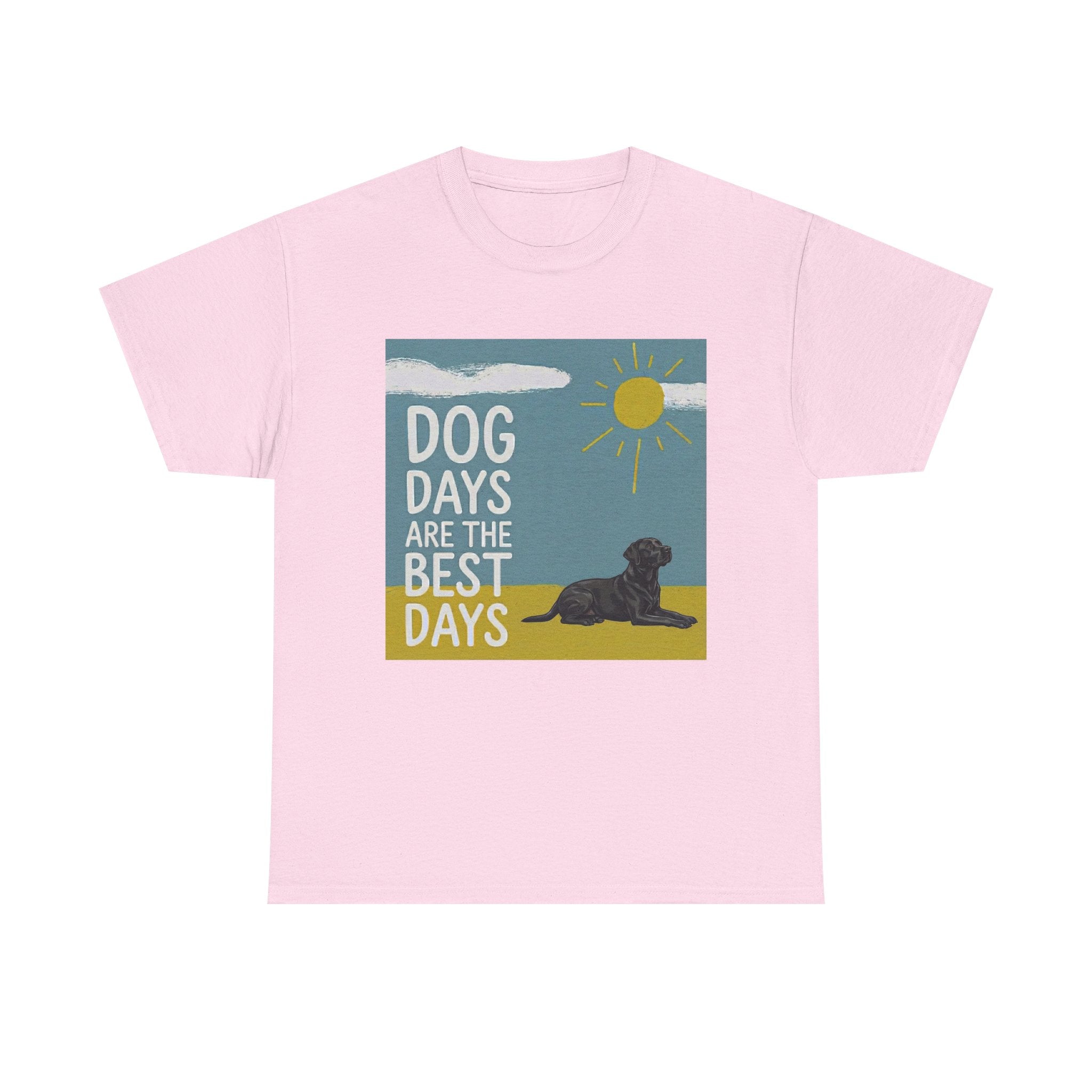 Dog Days Are The Best Days Black Labrador Retriever Art T-Shirt