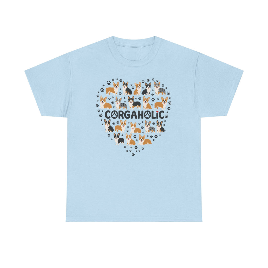 Corgi Corgaholic Heart T-Shirt