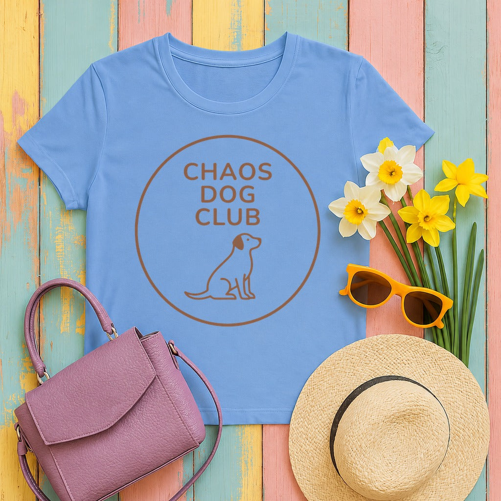 Chaos Dog Club Member Lab T-shirt in Carolina Blue